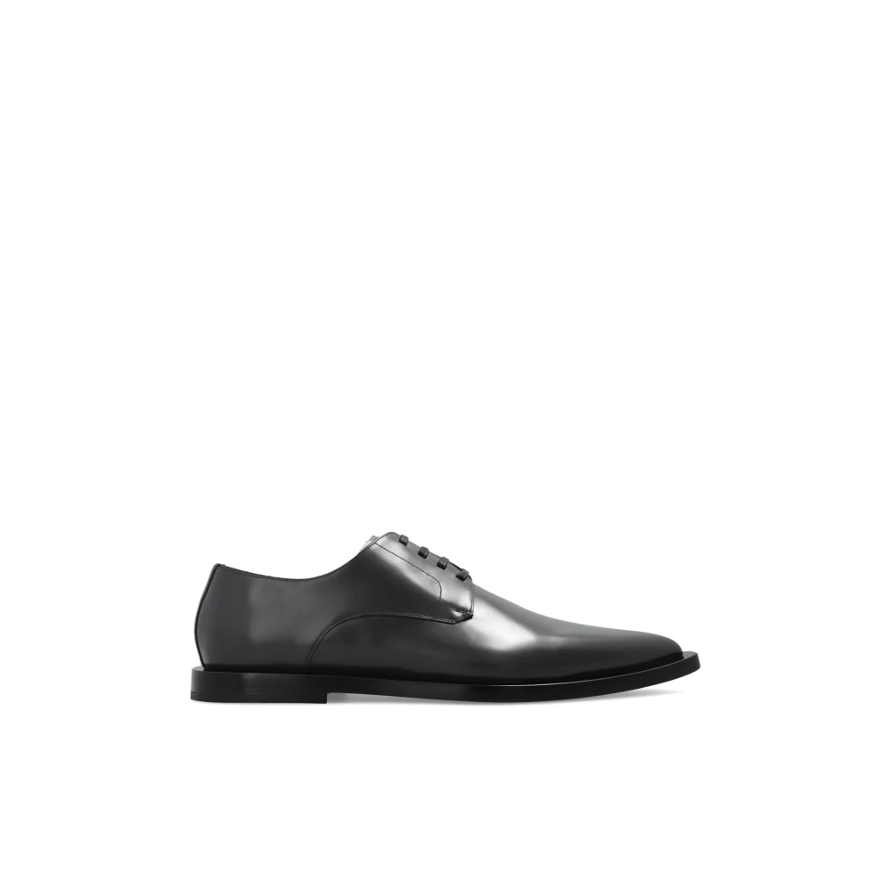 Dolce & Gabbana Läder derby skor Black, Herr