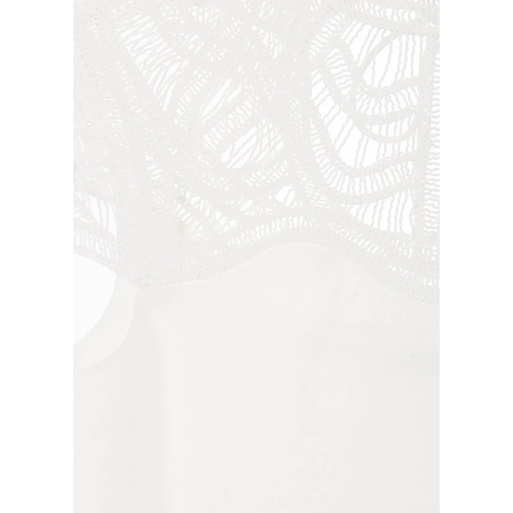 RIANI Linnen blouse met macramé ontwerp White Dames