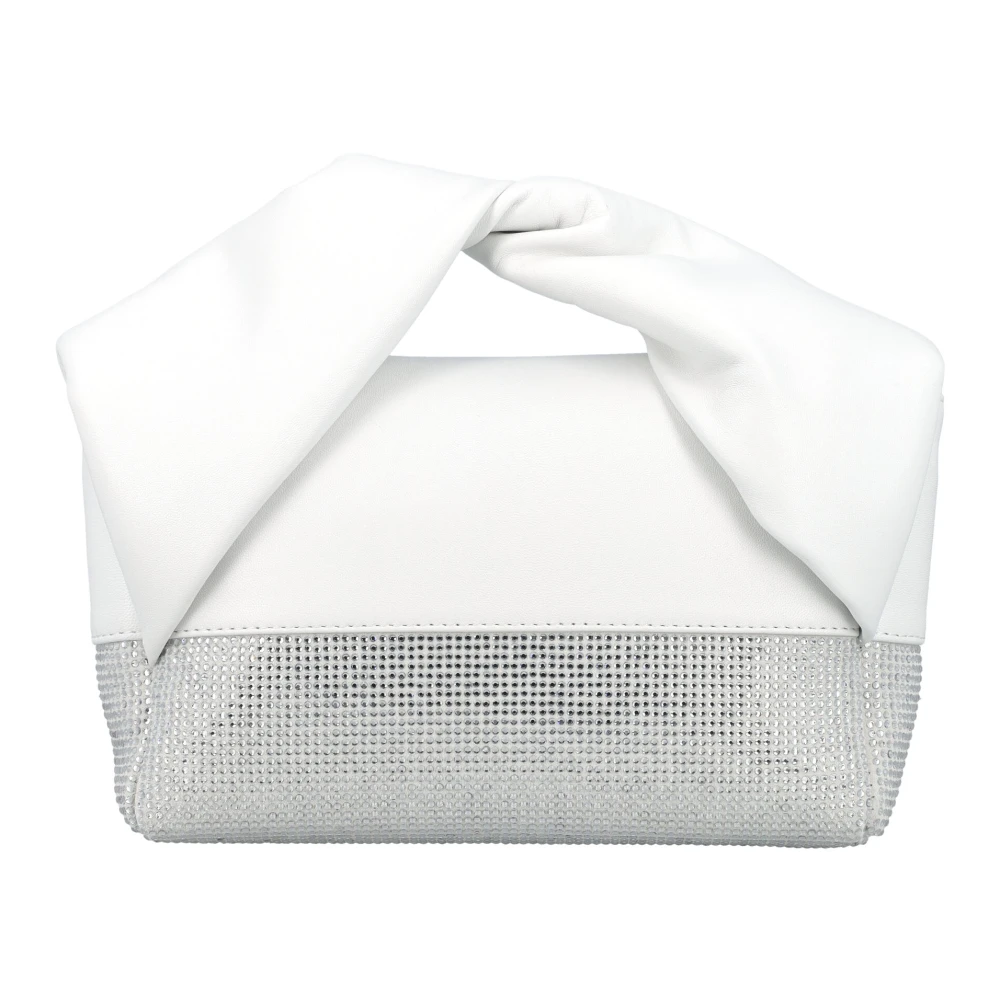 JW Anderson Crystal Midi Twister Tas White Dames