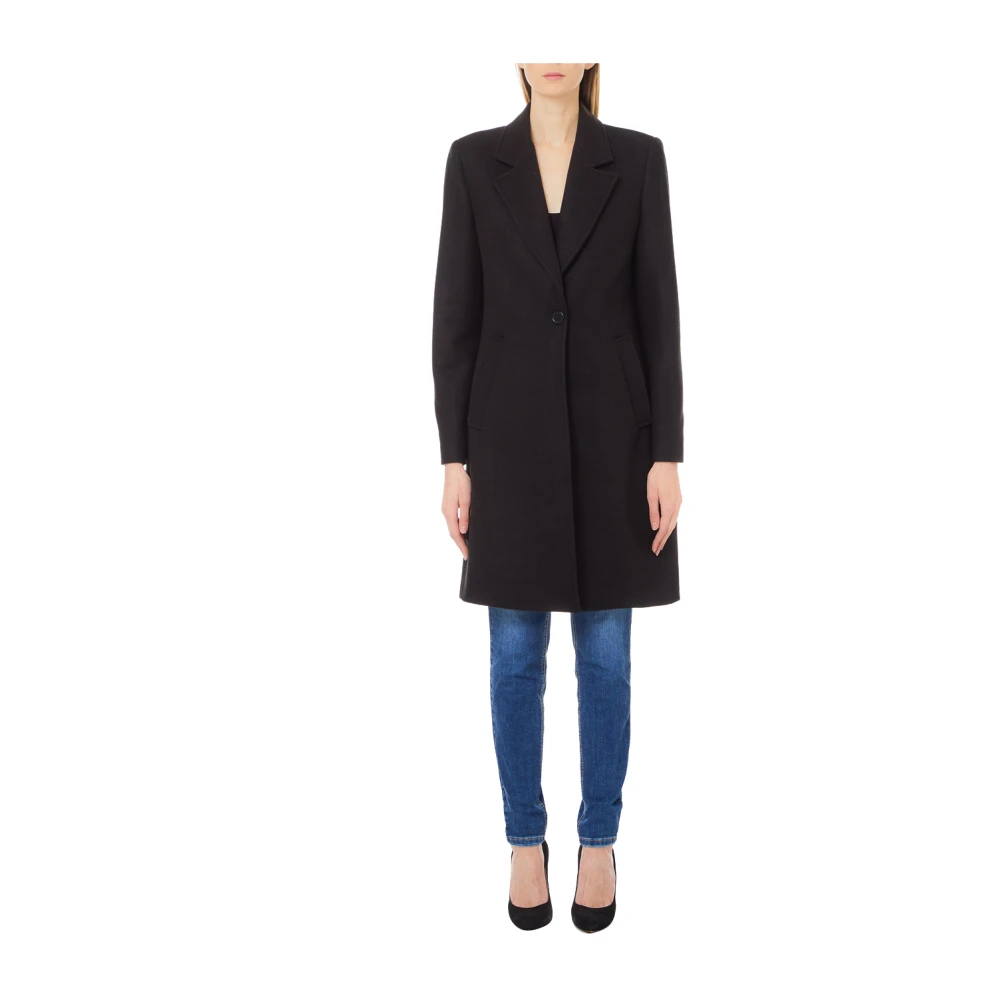 Liu Jo Klassieke Zwarte Jas Black Dames