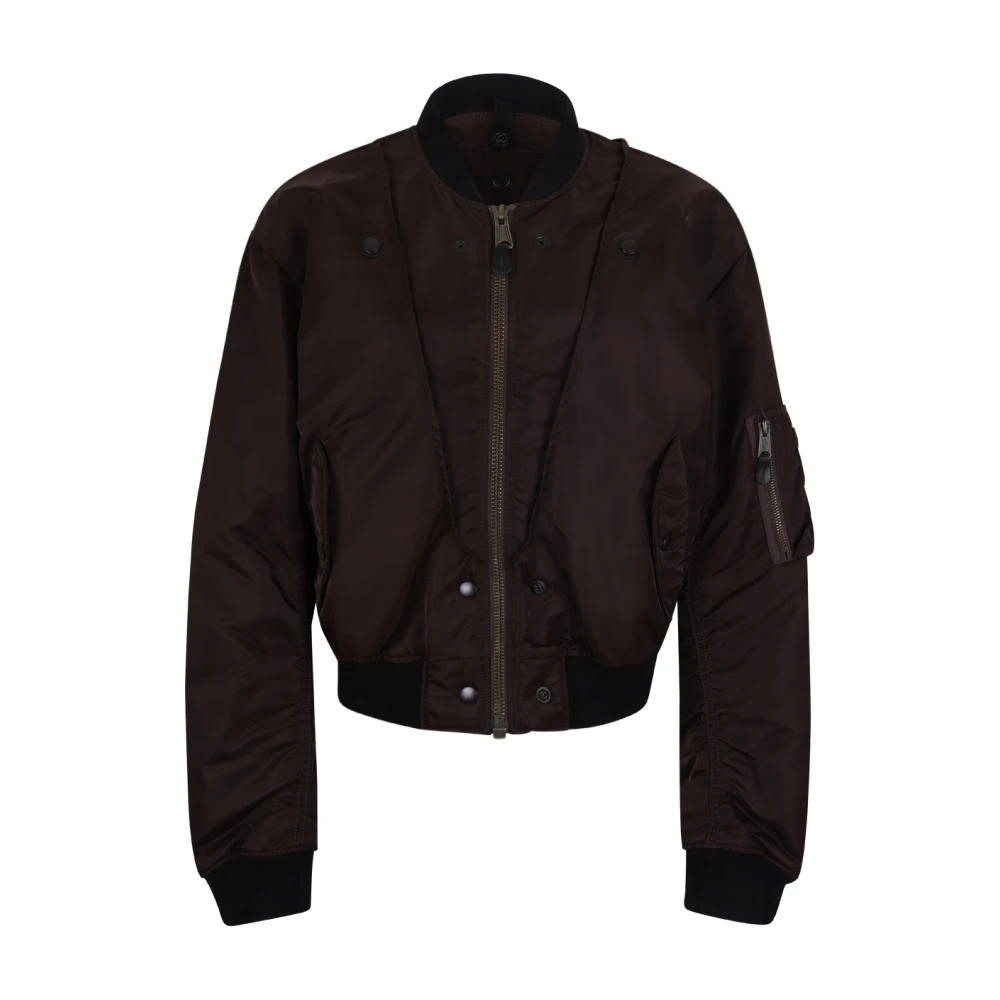 Maison Margiela , Bomber Jackets, Female, Brown, Xs, Brown Bomber Jacket