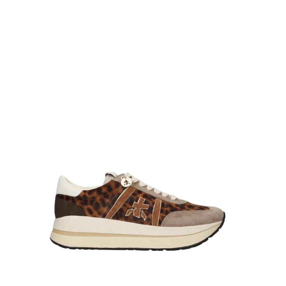 PREMIATA - Sneakers basse Bethcoin in pelle scamosciata marroni - Donna - Taglia 37 - Immagine 3