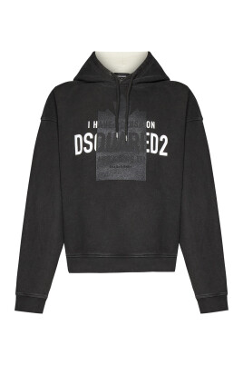 sweat-a-capuche-noir-vintage-logo