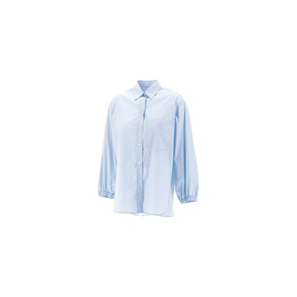 Herno Cotton Parachute Fabric Shirt Blue Dames