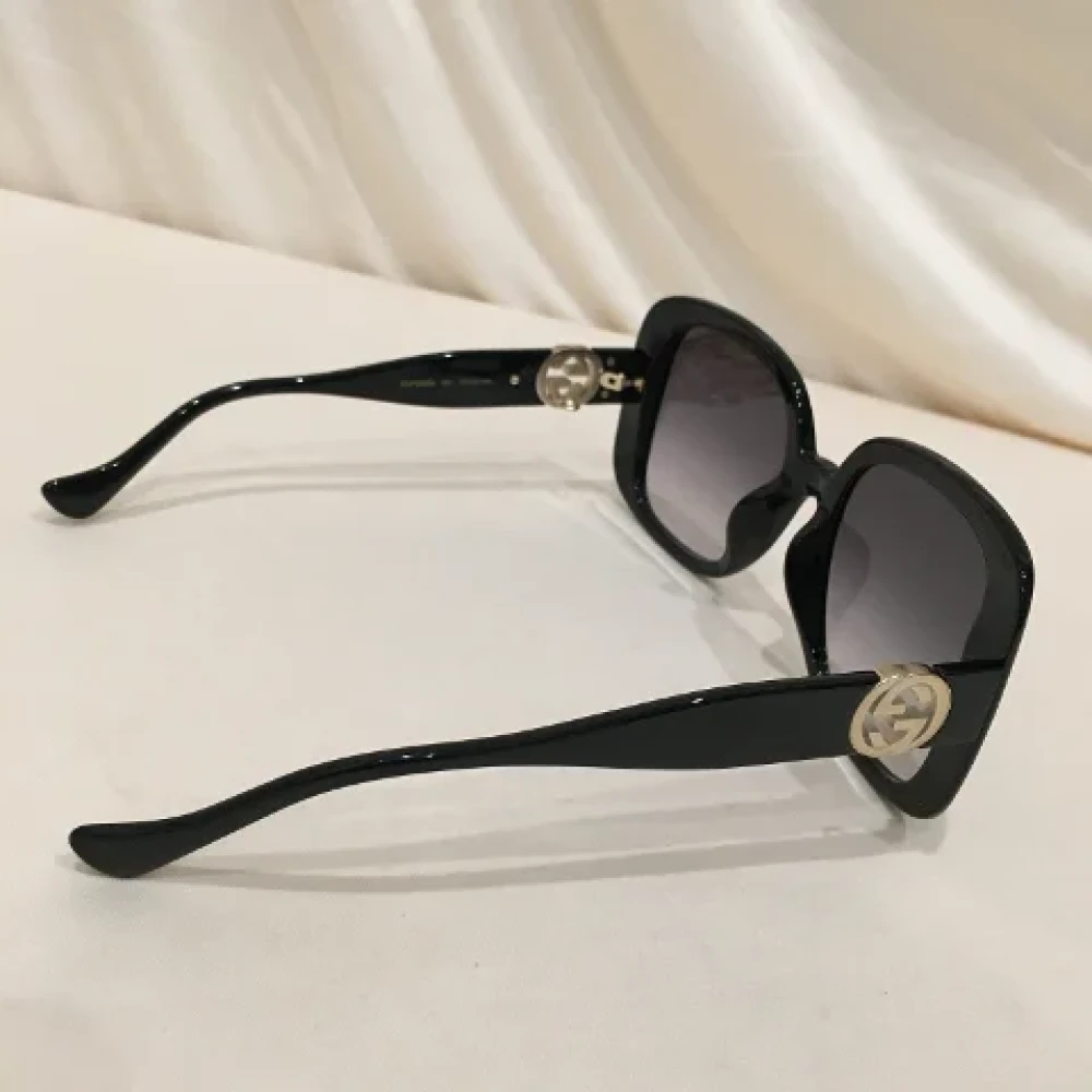 Gucci Vintage Pre-owned Fabric sunglasses Black Dames