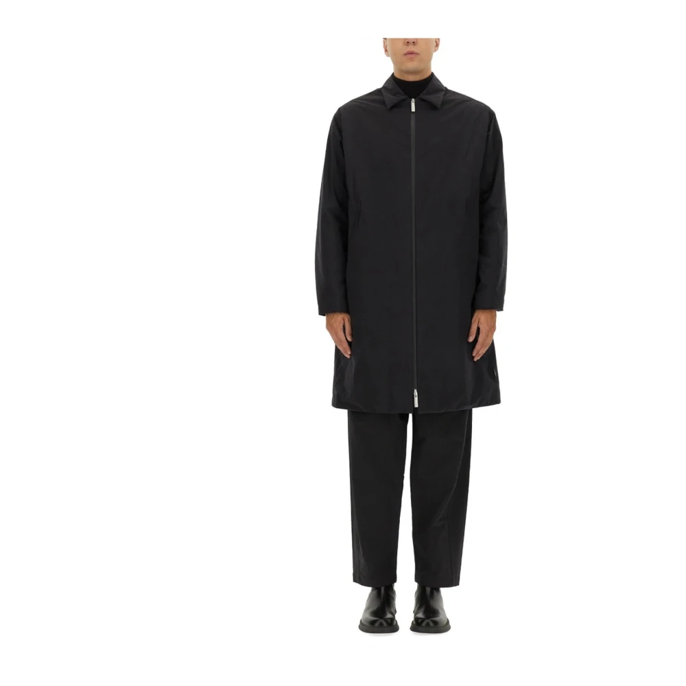 Herno Mannelijk Zwart Jassen Heren, Xl, Lichtgewicht Trenchcoat