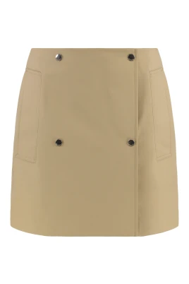 Minikjol Trench i Dubbel Gabardin