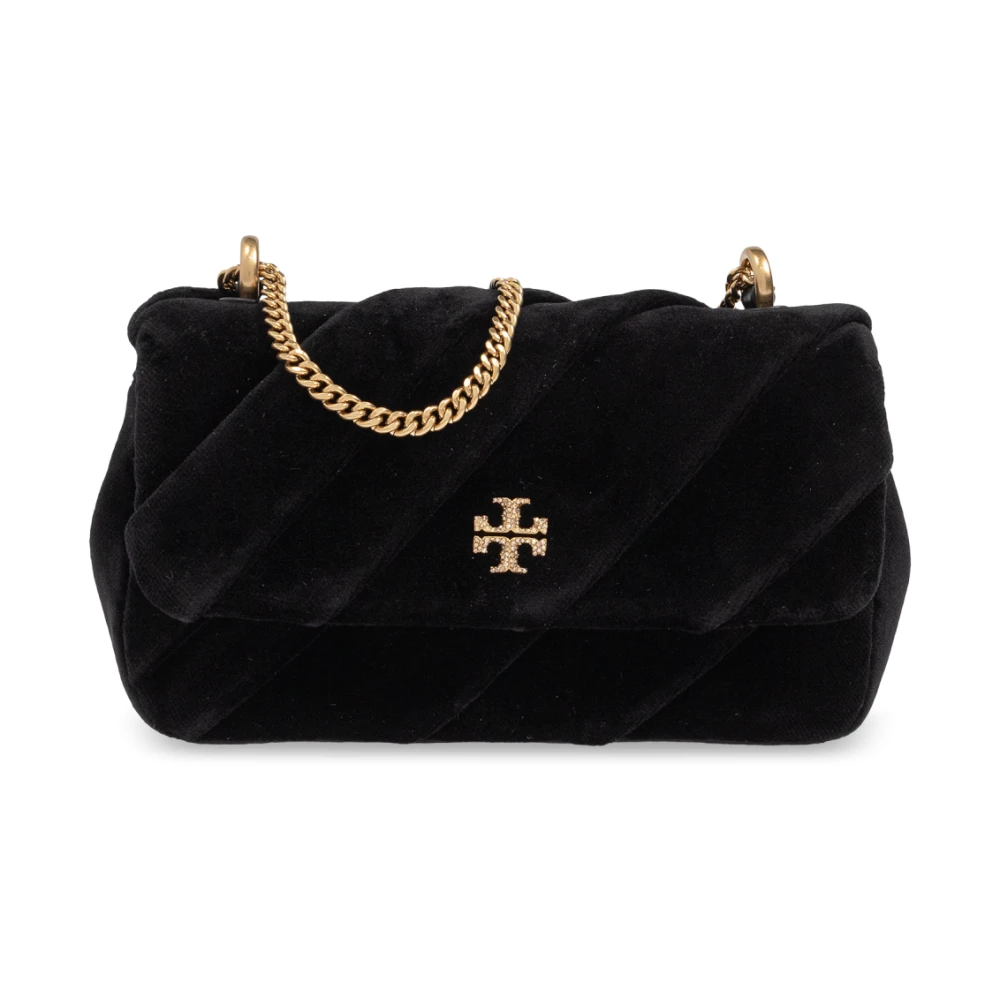 TORY BURCH Fluwelen schoudertas Kira Mini Black Dames