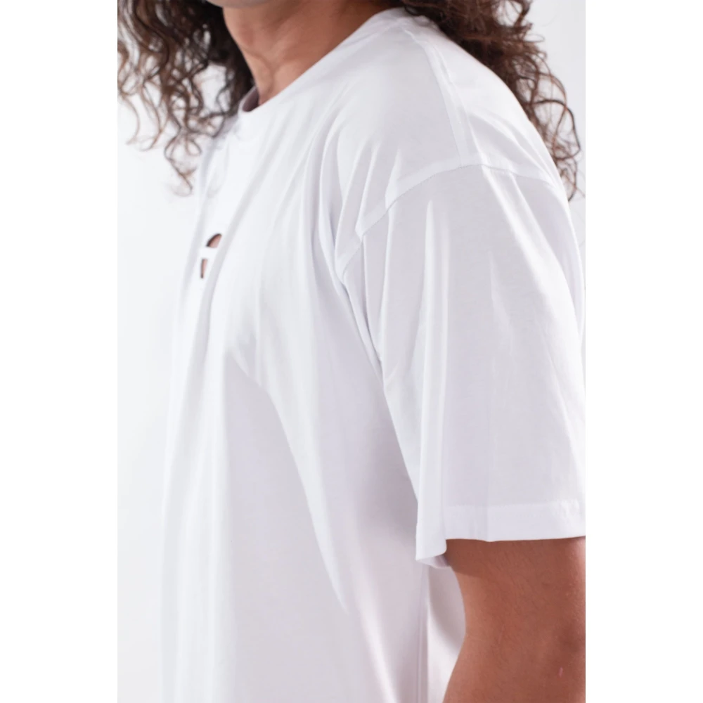 Diesel Oval D Tee Shirt White Heren