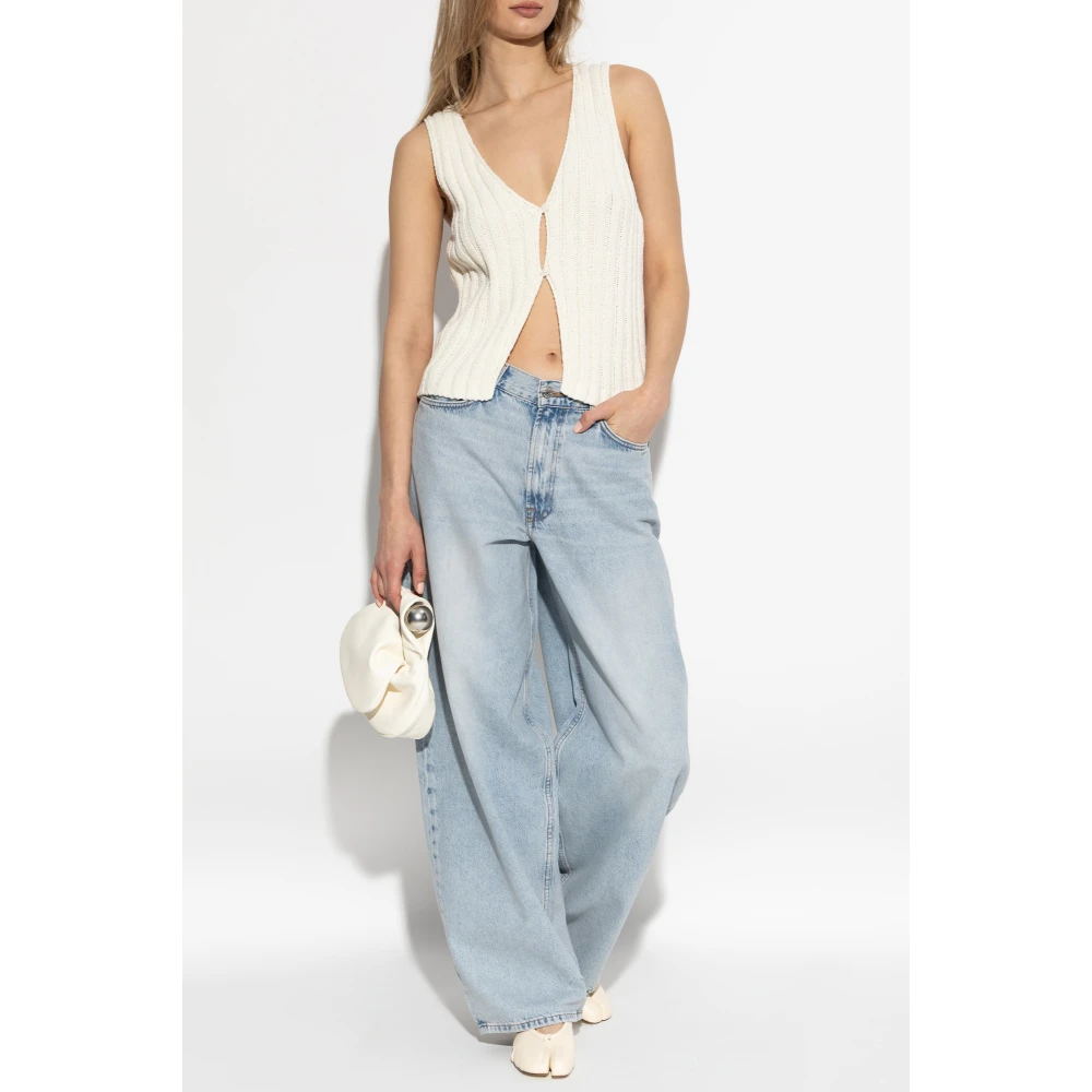 Samsøe Vest Salou Beige Dames