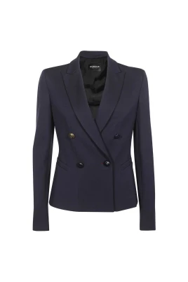 Dubbelknäppt Blazer med Fickor Fram