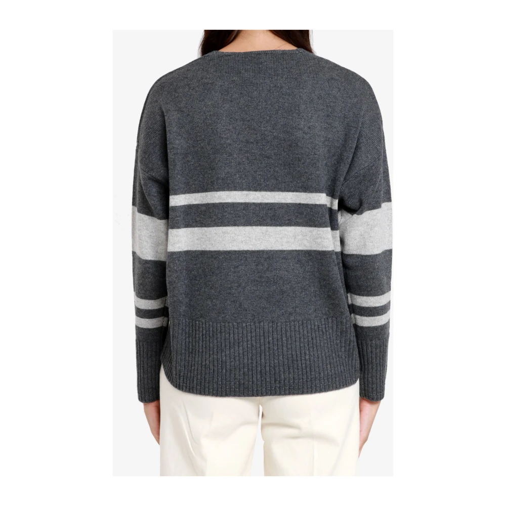 Pennyblack Gestreepte wollen trui Gray Dames