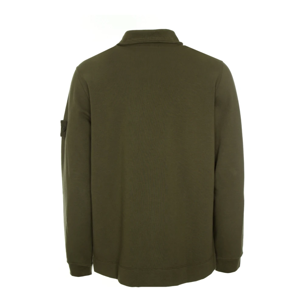 Stone Island Ghost Fleece Rits Jas Green Heren