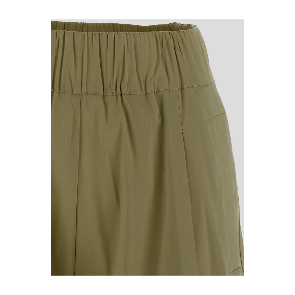 Semicouture Wide Trousers Green Dames