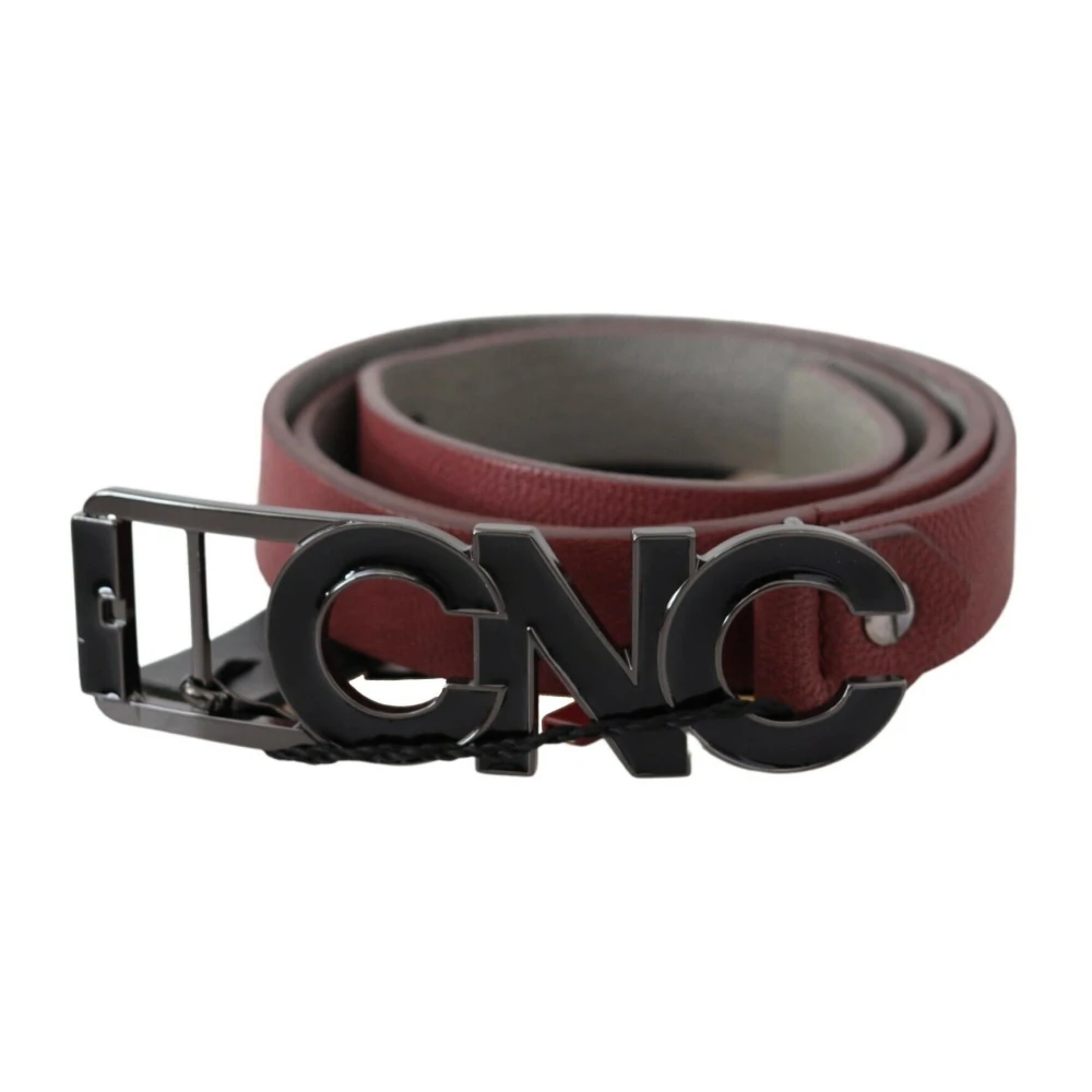Costume National Women's Brown Elegant Leather Fashion Belt