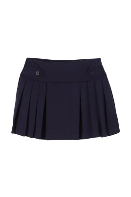 stylish-blue-pleated-skirt