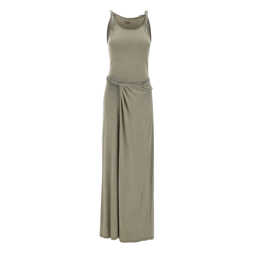 Diesel Women's Green D-Estiga Knot-Detail Maxi Dress