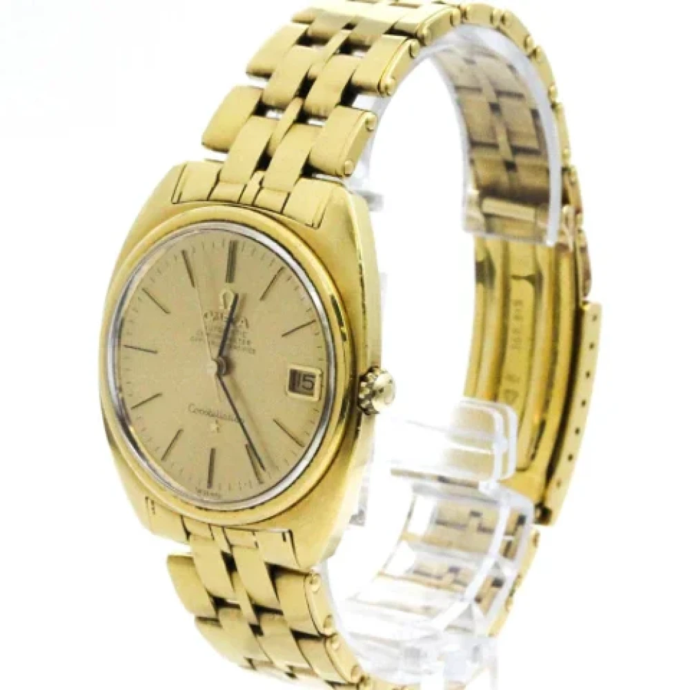 Omega Vintage Pre-owned Guld klockor Yellow, Herr