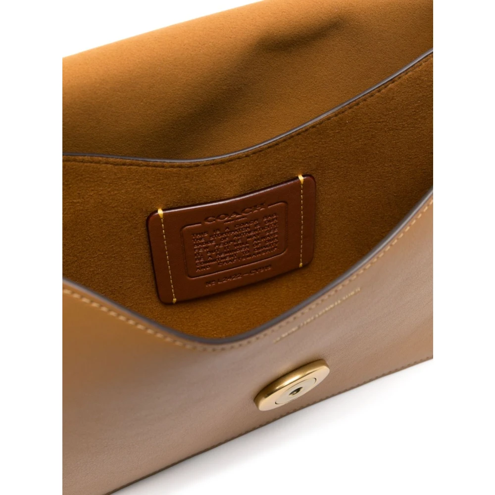 Coach Beige Schoudertas met Overslag Beige Dames