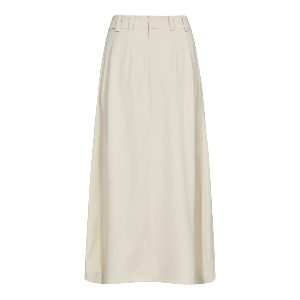 Co'Couture Offwhite Plooirok Lange Rok White Dames