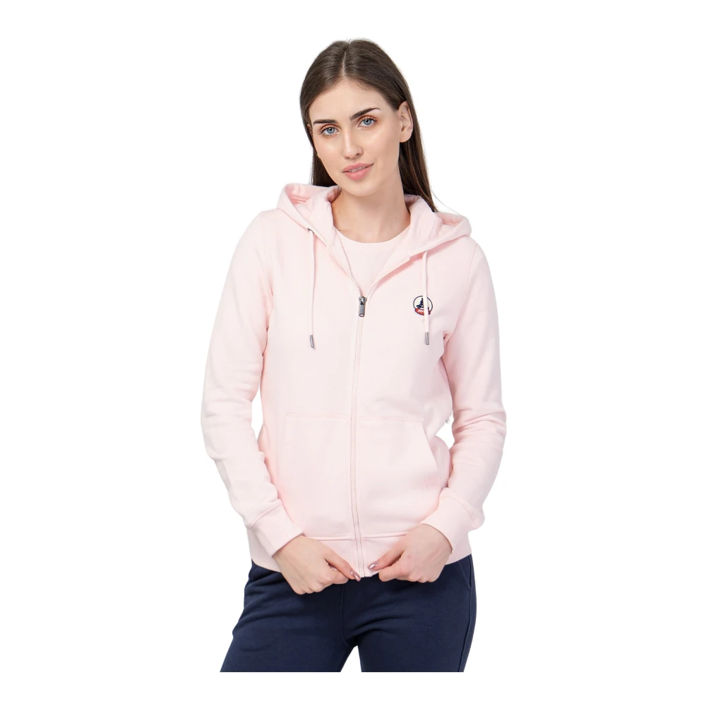 Jott Dames Hooded Rits Sweater Oaxaca Pink Dames