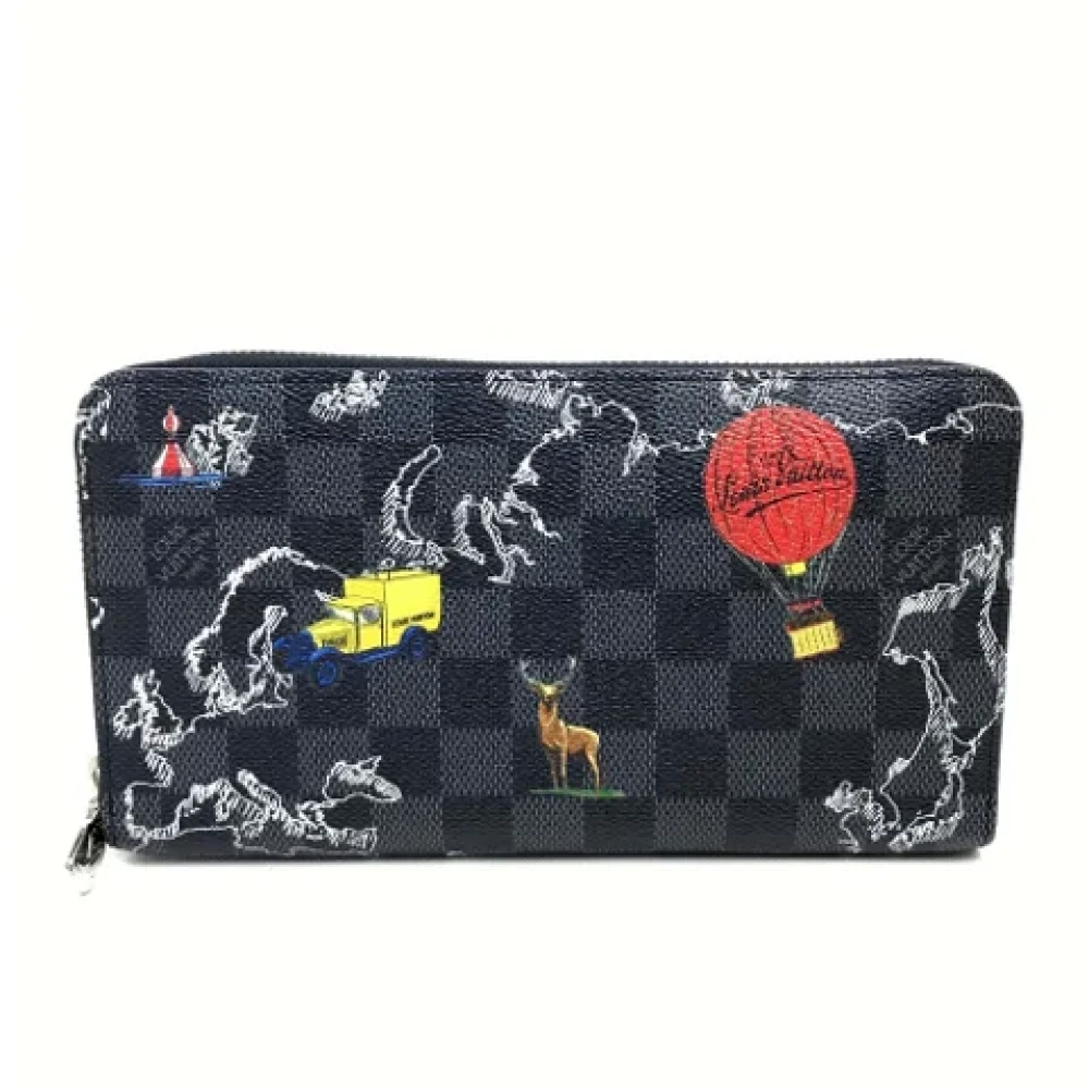 Louis Vuitton Vintage Pre-owned Fabric wallets Black Heren