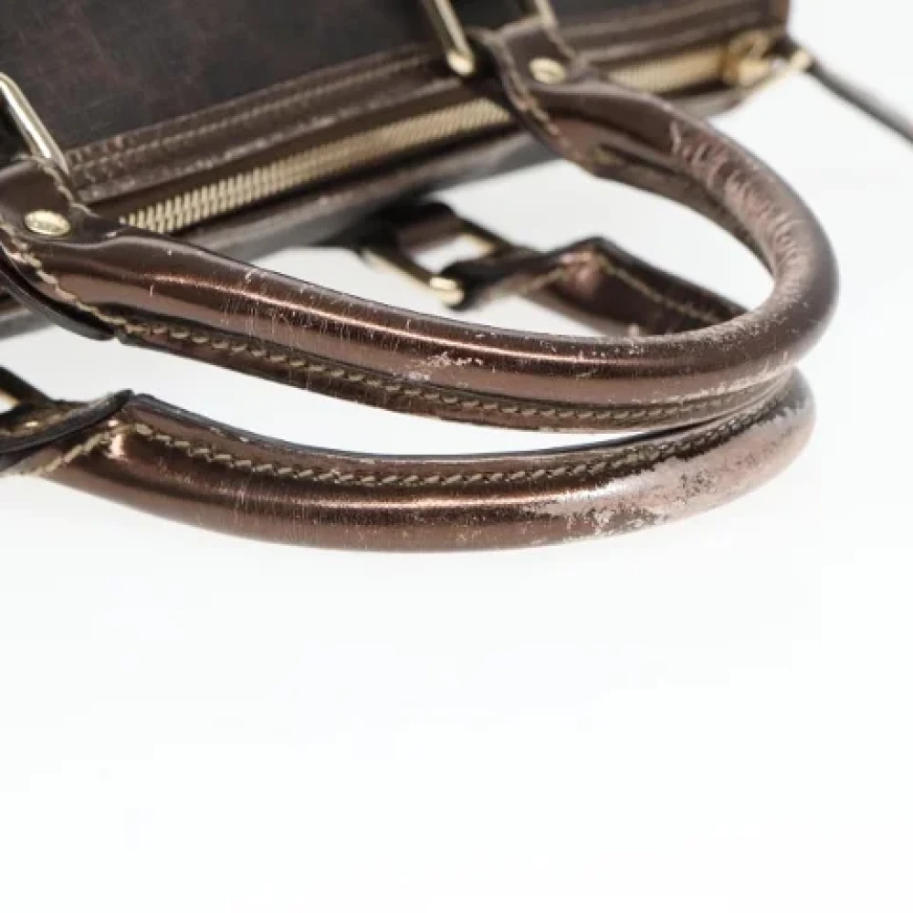 Gucci Vintage Pre-owned Canvas handbags Brown Dames