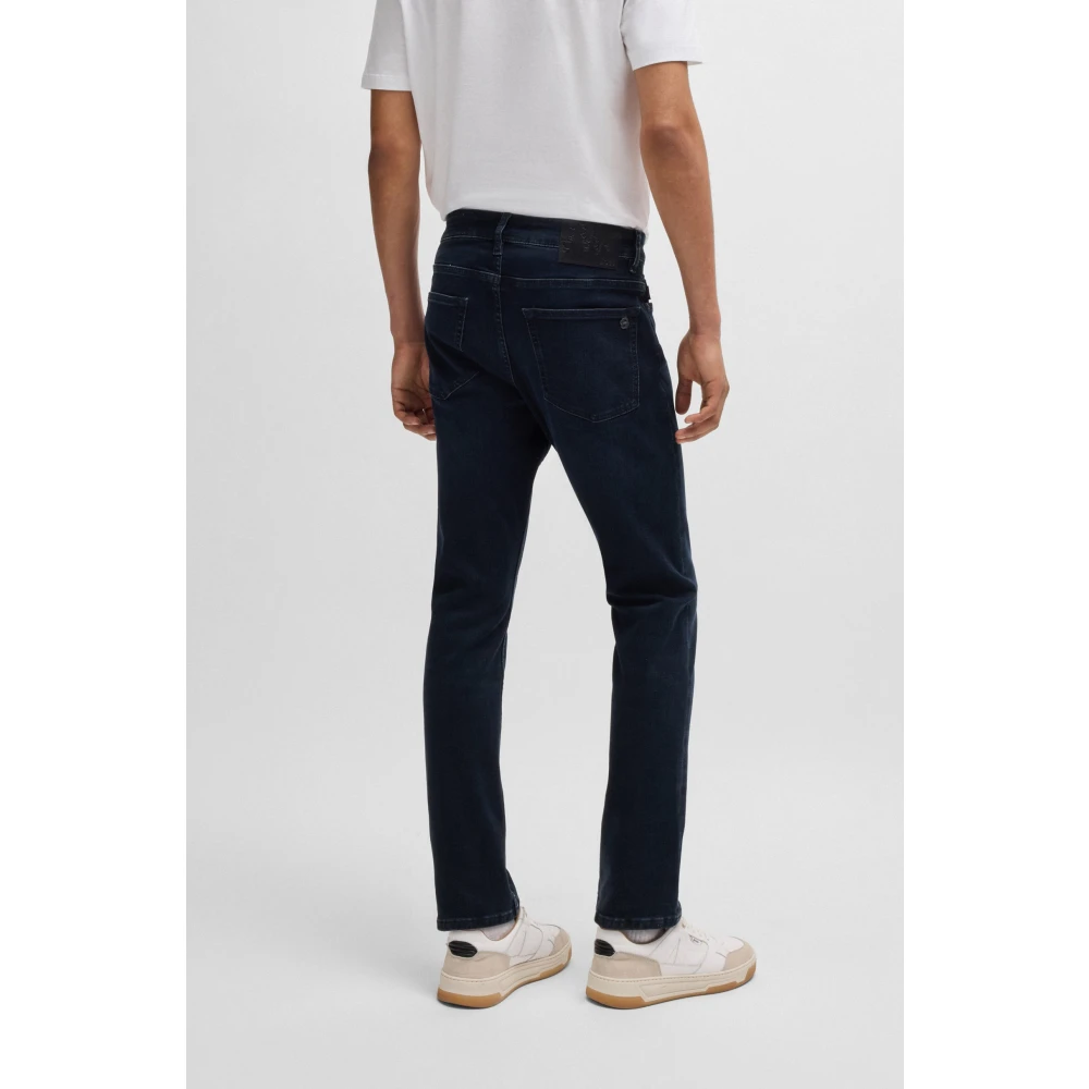 Hugo Boss Delaware Slim Fit Jeans in blauw-zwart denim Blue Heren
