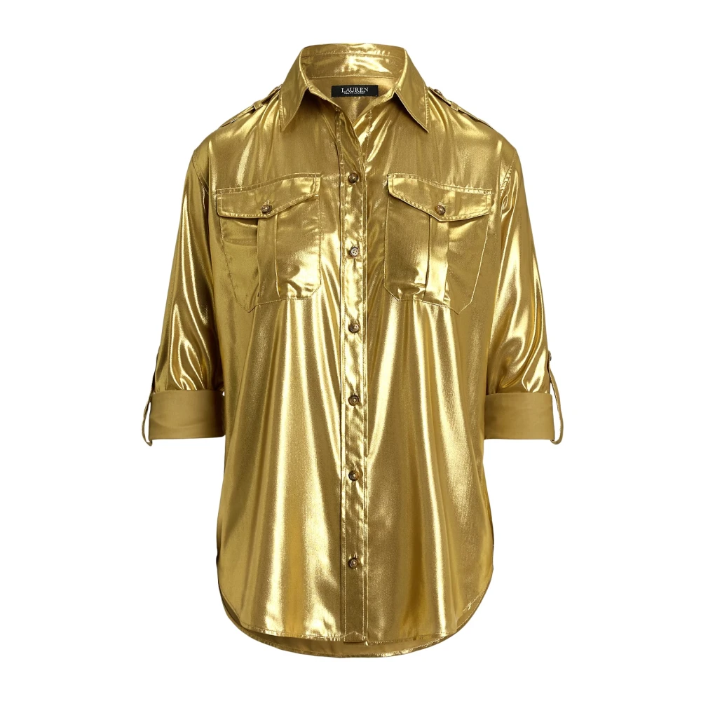 Ralph Lauren Women's Yellow Shirts, Xs, Lauren Shirts