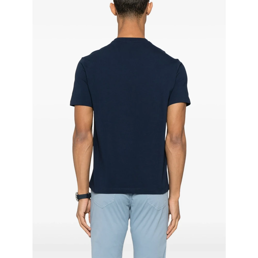 PAUL & SHARK Katoenen T-shirt met Designers code Blue Heren