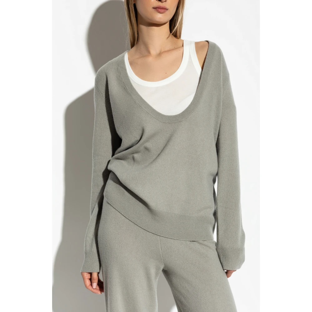 Lisa Yang Sweater `Josie` Gray Dames