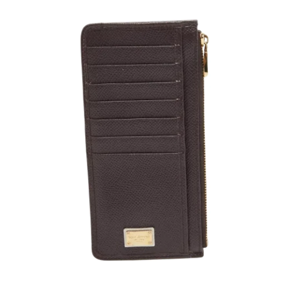 Dolce & Gabbana Pre-owned Leather wallets Brown Dames