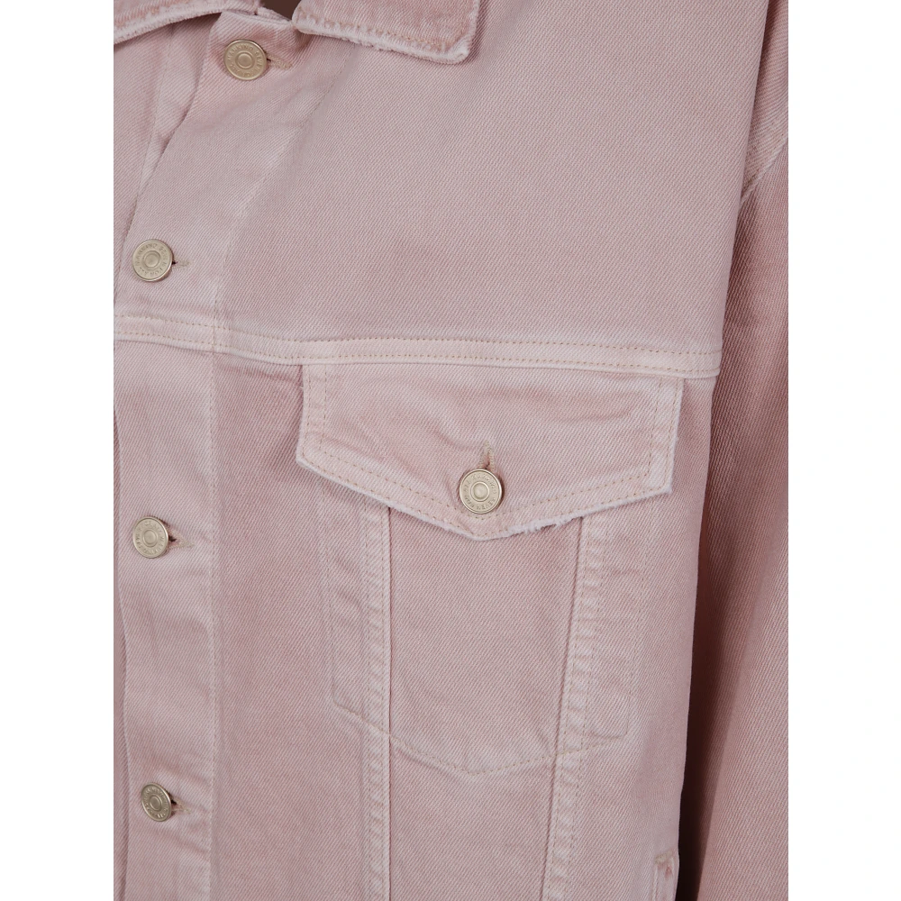 7 For All Mankind Lichtgewicht Jas Pink Dames