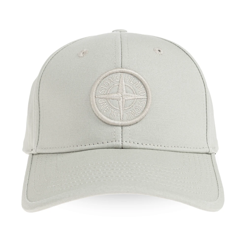 Stone Island Unisex Grijs Pet Met Klep