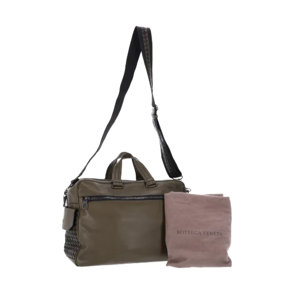 Bottega Veneta Vintage Pre-owned Leather handbags Green Dames