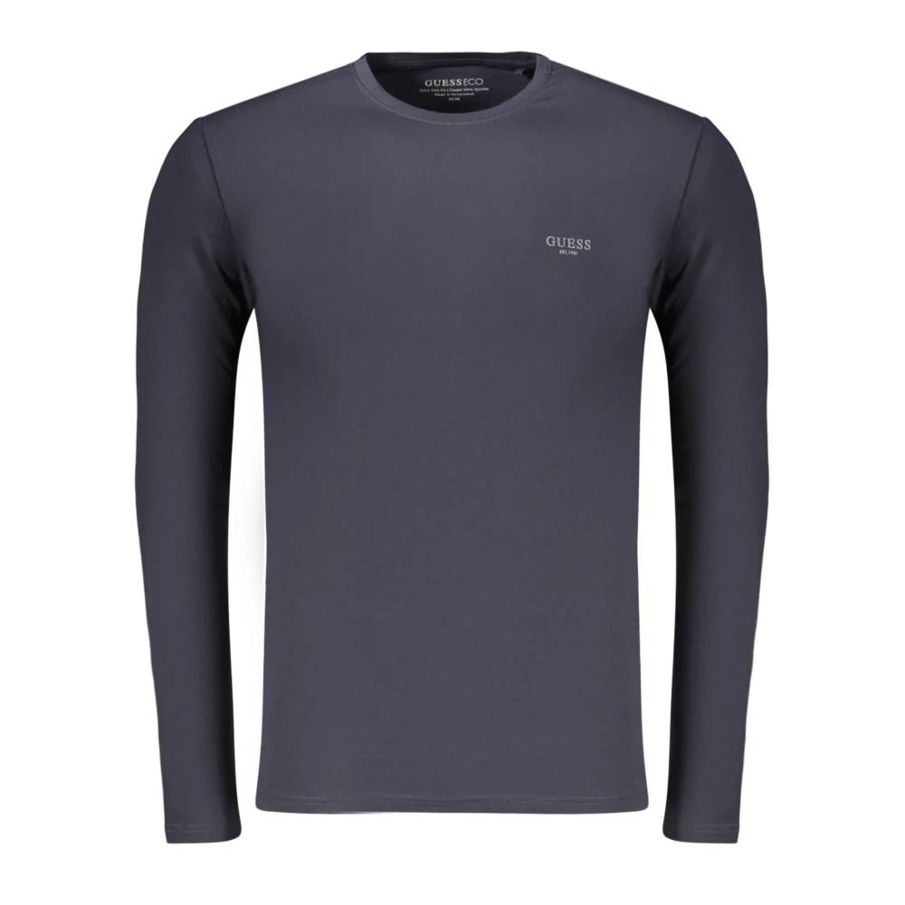 Guess , Long Sleeve T-Shirts, Male, Blue, 2XL, Long-Sleeved T-Shirt