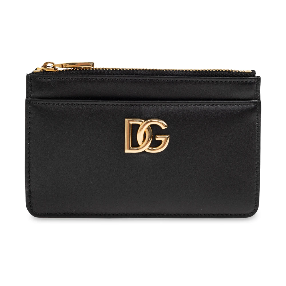 Dolce & Gabbana Mujer Negro - Tarjetero De Piel De Becerro - Accessories - One Size