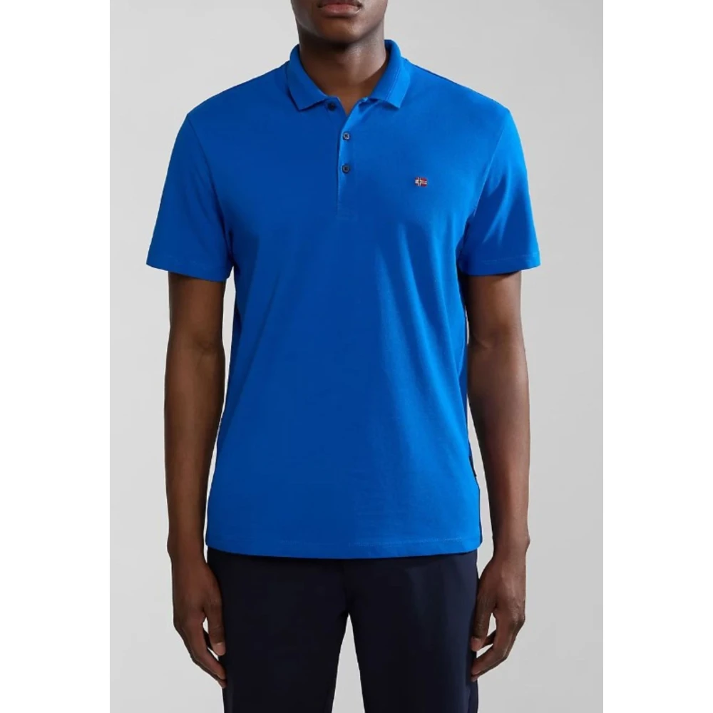 Napapijri Heren Polo Zomercollectie Blue Heren