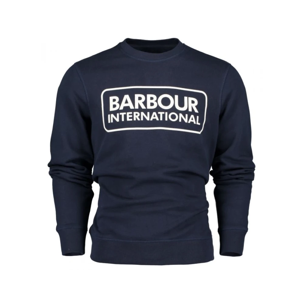 Barbour Grote Logo Sweatshirt in Navy Blue Heren