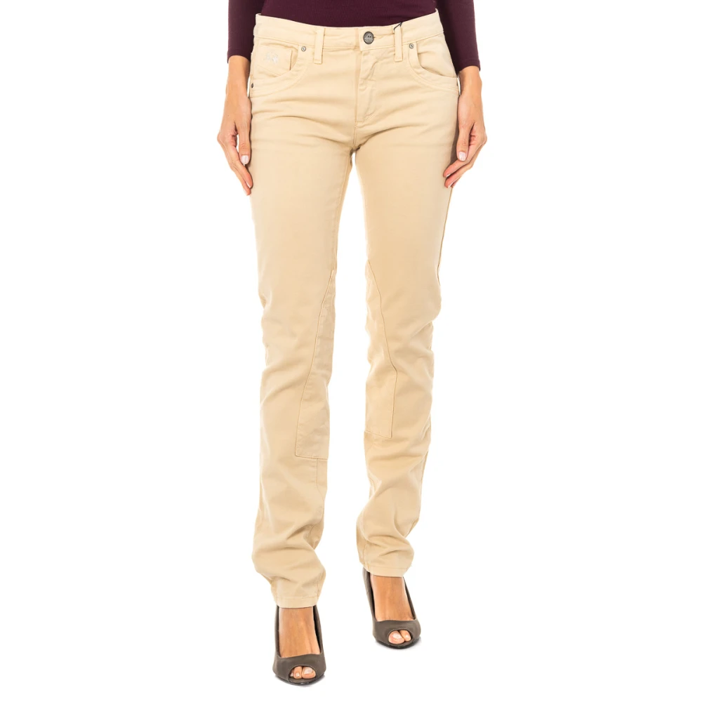 La Martina Women's Beige Stretch Skinny Trousers - Chinos - W30 - Trousers