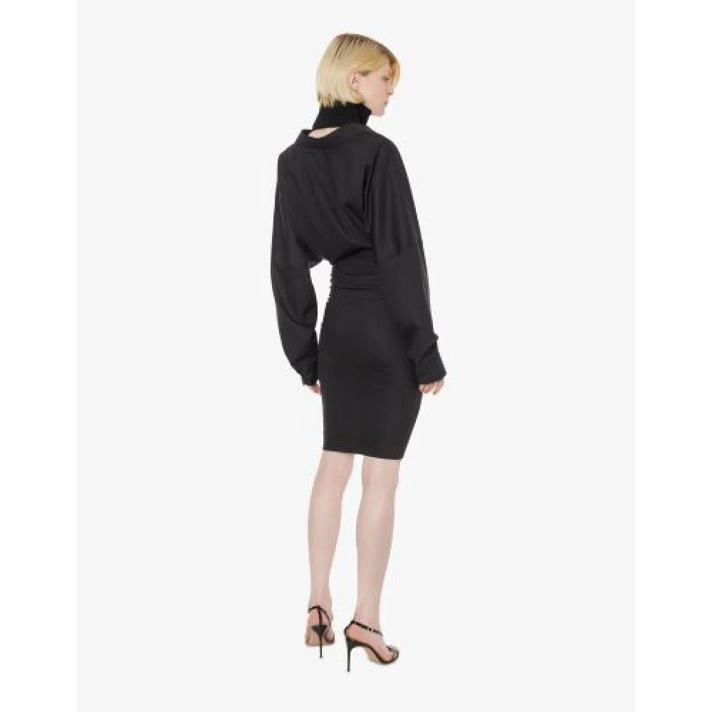 Philosophy di Lorenzo Serafini Korte Linnen Omslagjurk Gray Dames