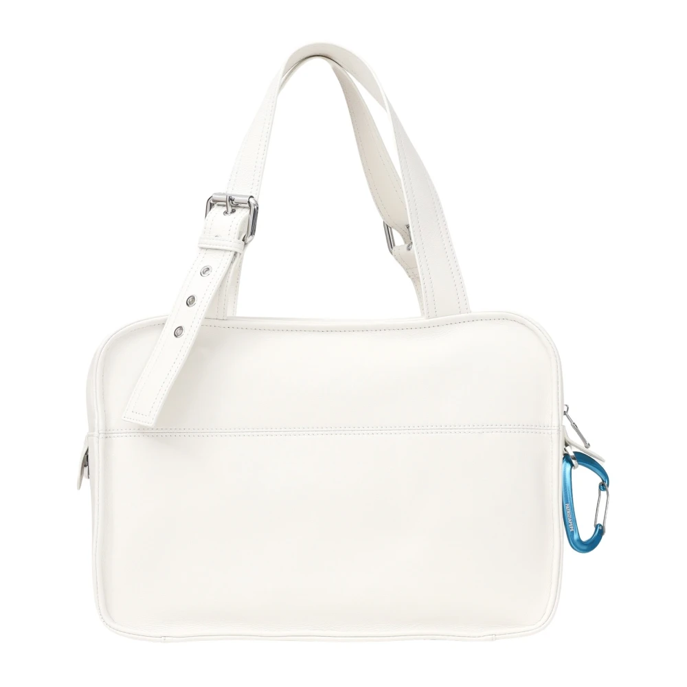 PATRIZIA PEPE Witte Shopper Tas met Verstelbare Handvatten White Dames