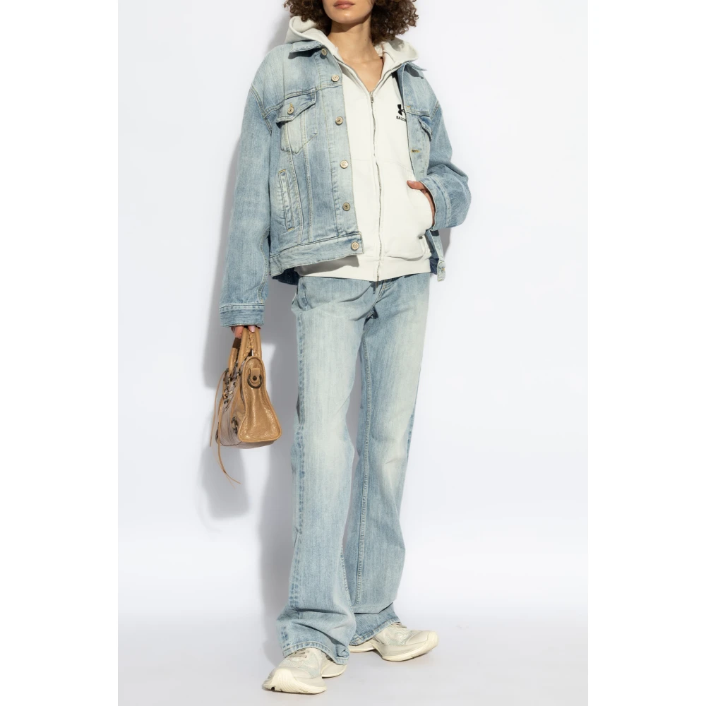 Balenciaga Sweatshirt met Logo Gray Dames