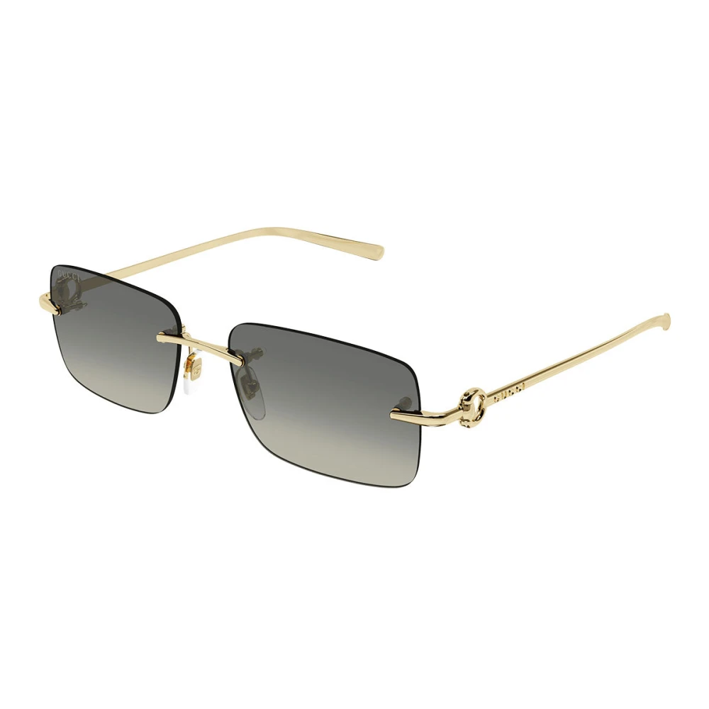 Gucci Unisex Yellow Sunglasses, 55 Mm, Horsebit Rimless Sunglasses