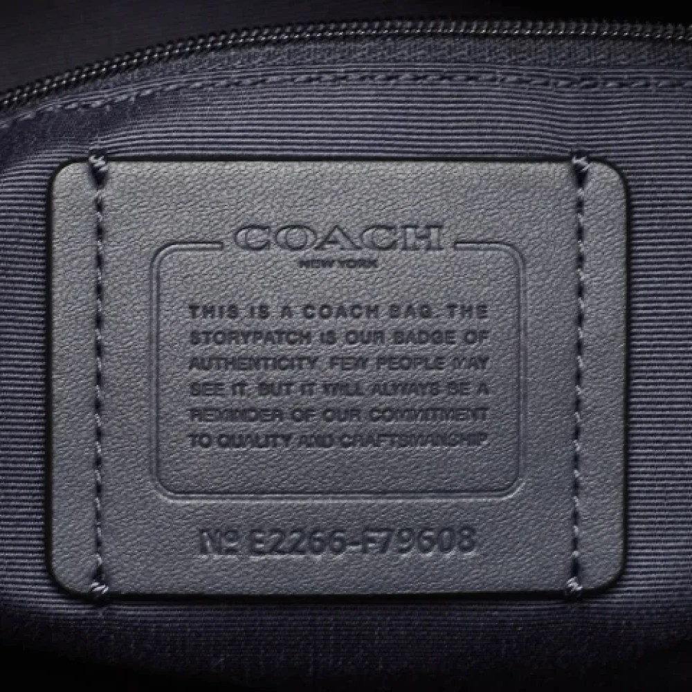 Coach Pre-owned Leather handbags Blue Dames