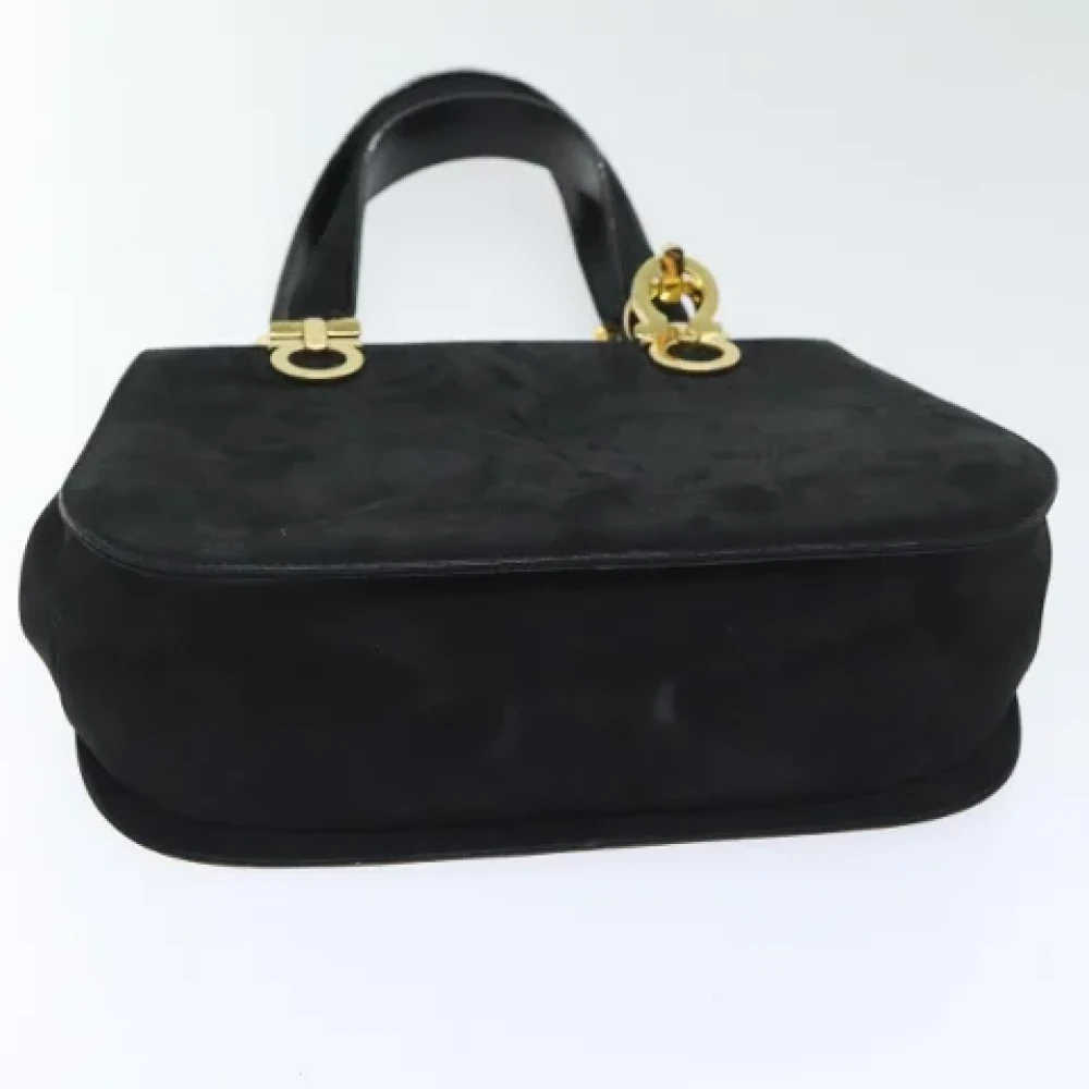 Salvatore Ferragamo Pre-owned Suede handbags Black Dames