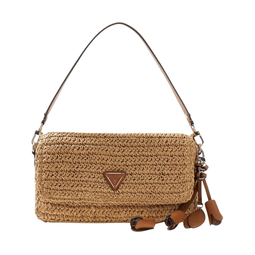 Guess Women's Brown Shoulder Bags, One Size, Ofelia Flap Shoulder Bag