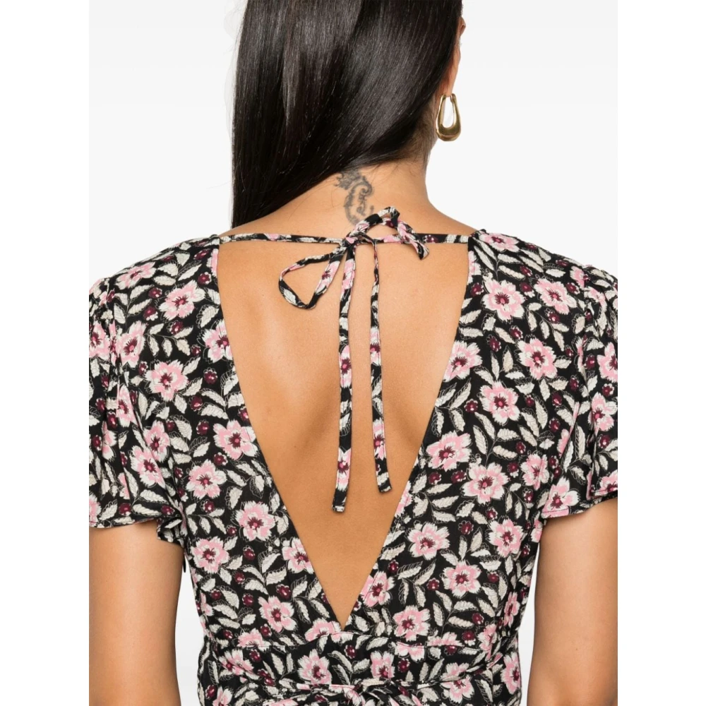 Rixo Bloemenprint Maxi Jurk Multicolor Dames