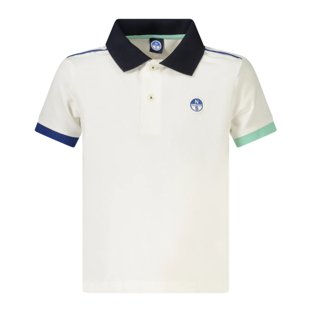 North Sails White Short-Sleeved Polo Shirt - Unisex - Kids Short Sleeve T-Shirts - 14 Y - Kids