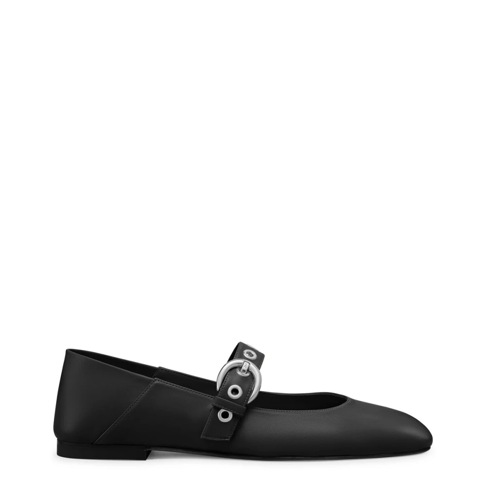 Stuart Weitzman Black Supermoto Mary Jane - Female - Ballerina Shoes - 7 Uk - Shoes